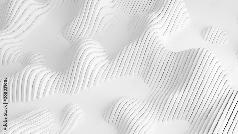 White background with lines. 3d illustration, 3d rendering. White background with lines. 3d illustration, 3d rendering.