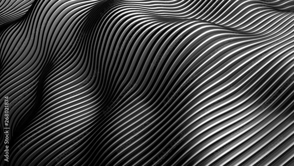 Metal background with lines. 3d illustration, 3d rendering. Metal background with lines. 3d illustration, 3d rendering.