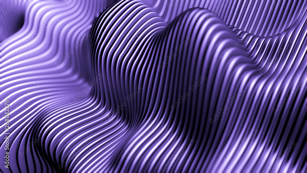 Purple background with lines. 3d illustration, 3d rendering. Purple background with lines. 3d illustration, 3d rendering.