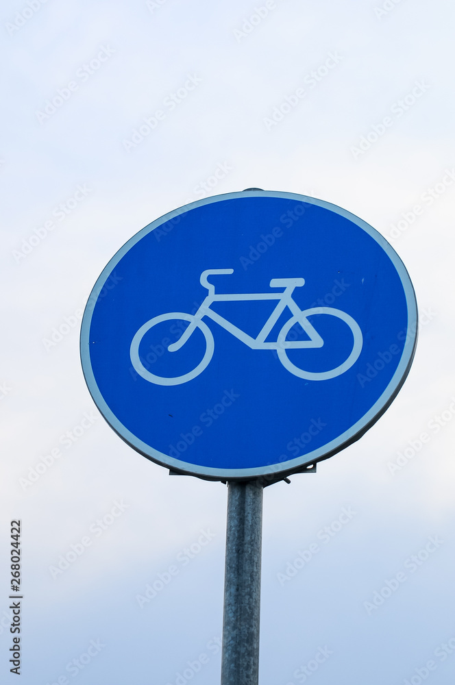 bicycle road sign bicycle road sign
