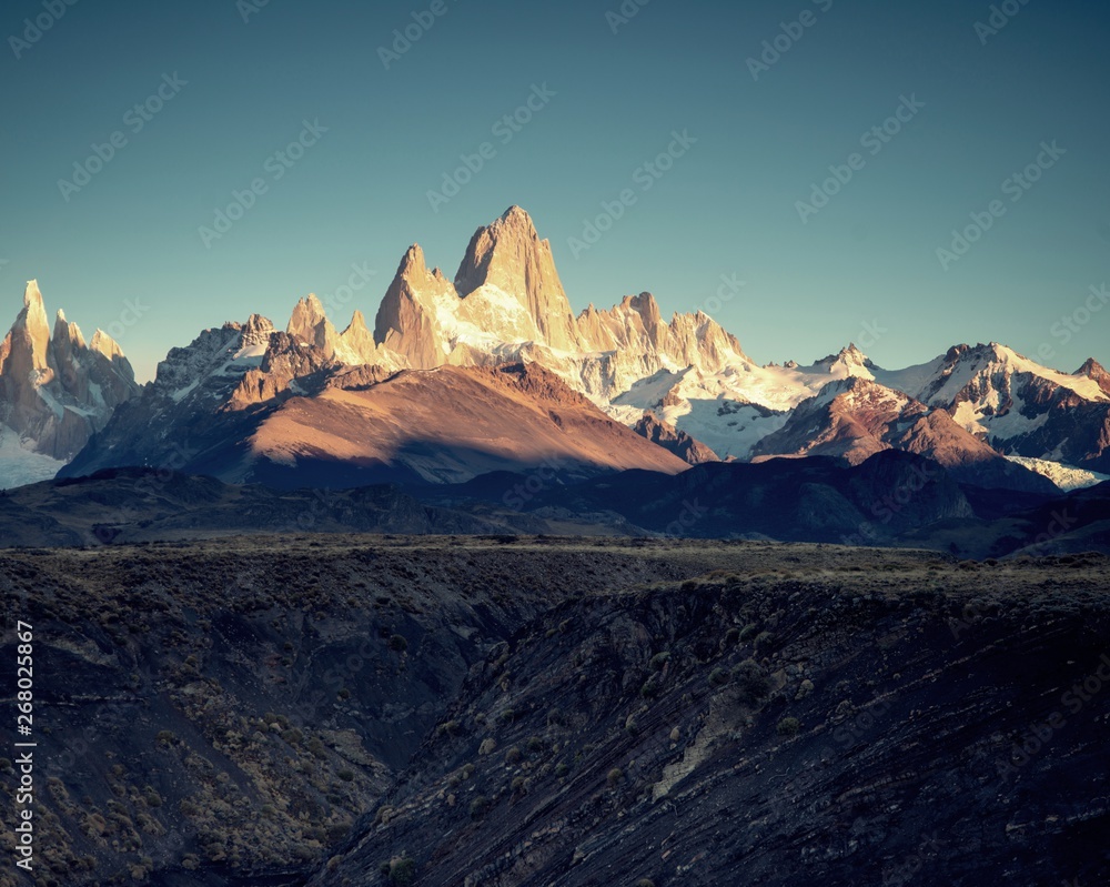Fitz Roy Mountains in Patagonia Argentina
