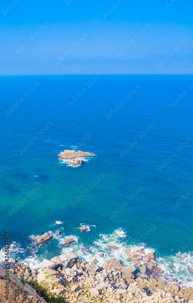 Cabo da Roca, Portugal Atlantic ocean view, the most westerly point of European mainland