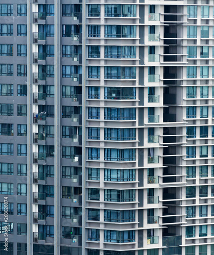 Photography Apartment buildings in Singapore. Background