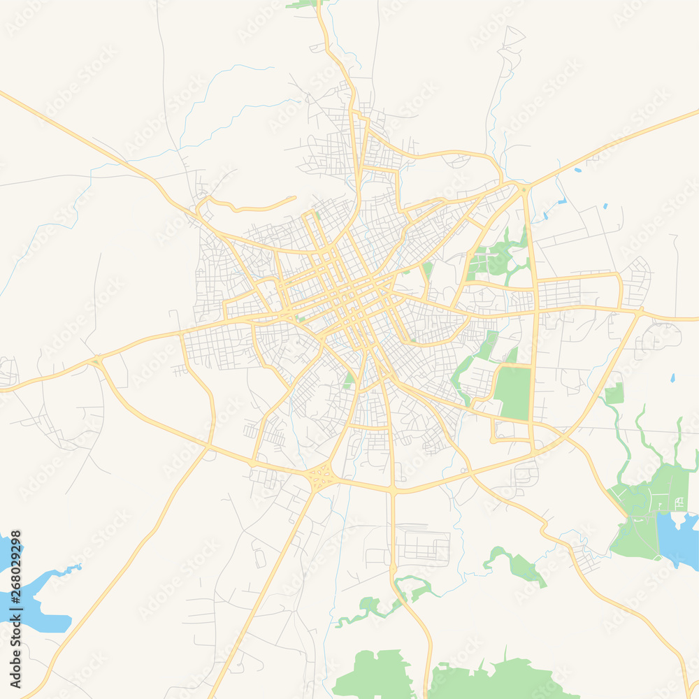 Empty vector map of Holguín, Cuba