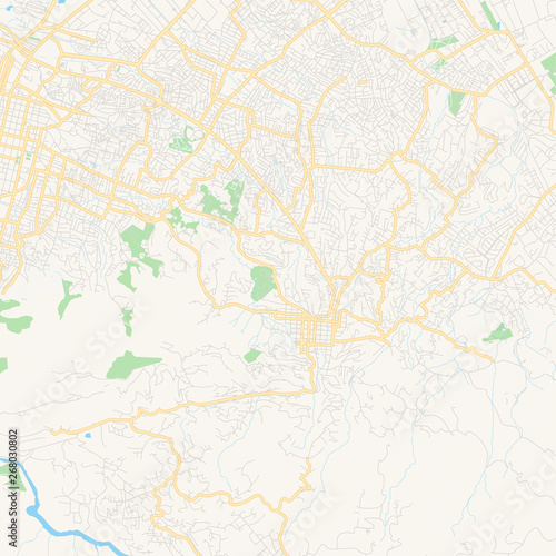 Empty vector map of P  tion-Ville  Ouest  Haiti