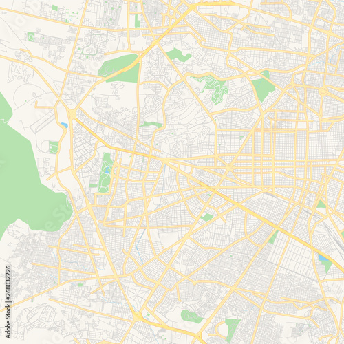 Empty vector map of León, Guanajuato, Mexico