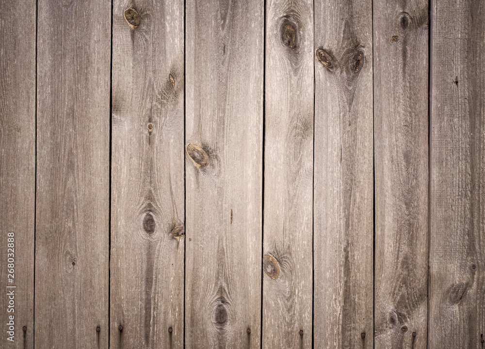 Naklejka premium Wooden boards with texture as clear background. Wood panel background.