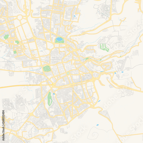 Empty vector map of Quer  taro  Quer  taro  Mexico