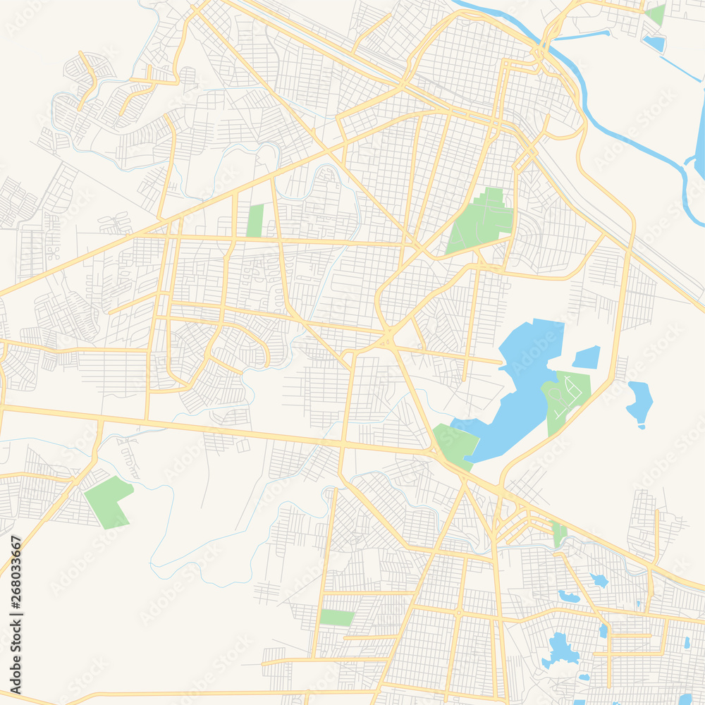 Empty vector map of Reynosa, Tamaulipas, Mexico