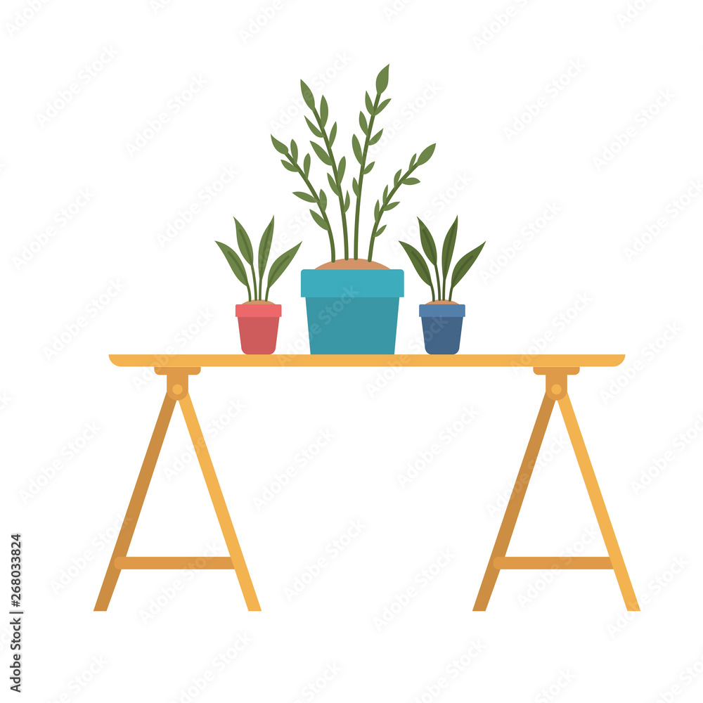 office desk with white background Stock Vector | Adobe Stock