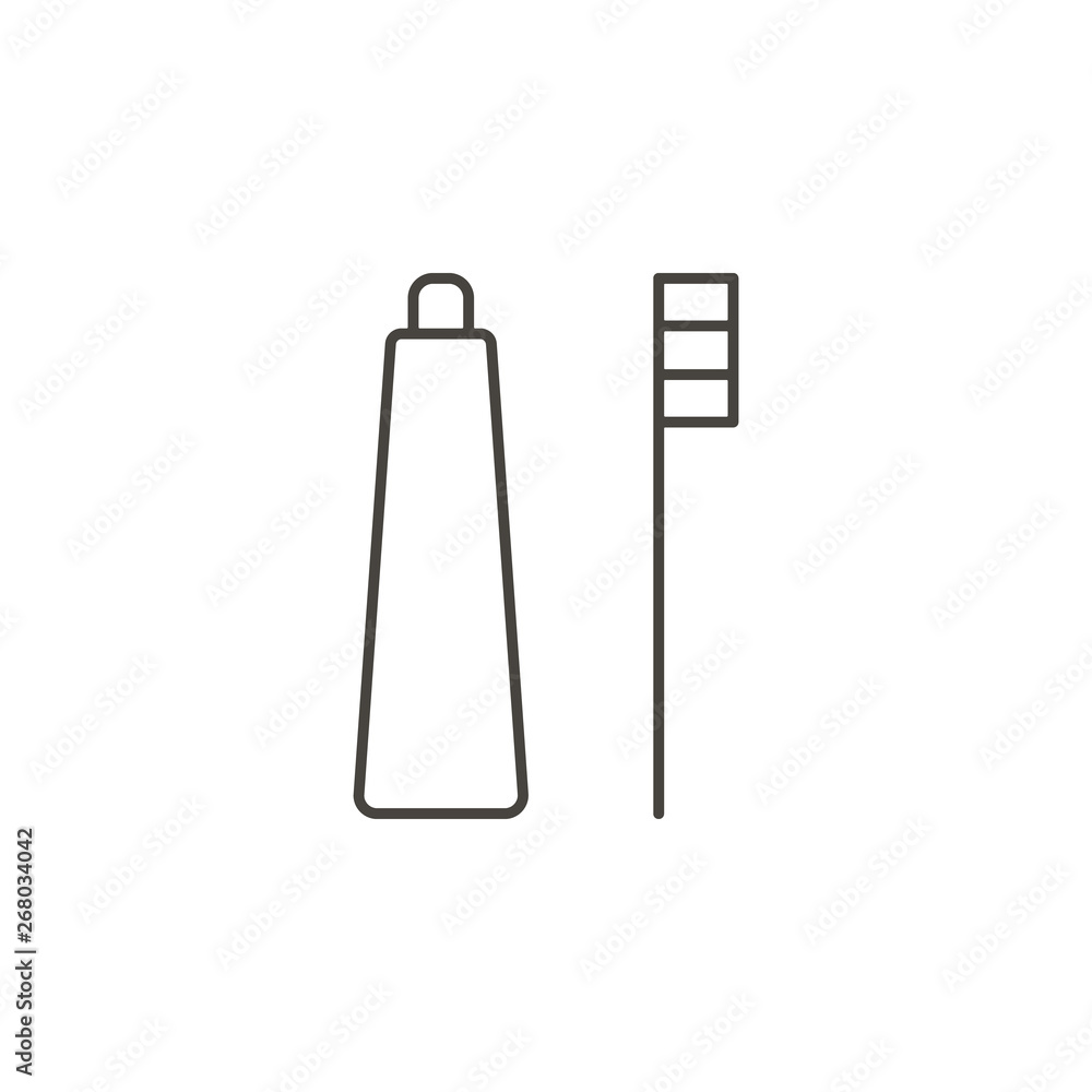 Brushing teeth, cleaning mouth vector icon. Simple element illustration from UI concept. Brushing teeth, cleaning mouth vector icon. Simple element illustration from UI concept.