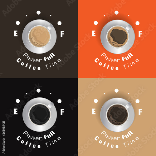 Coffee excellent drink always. Cool design. Colorful illustration