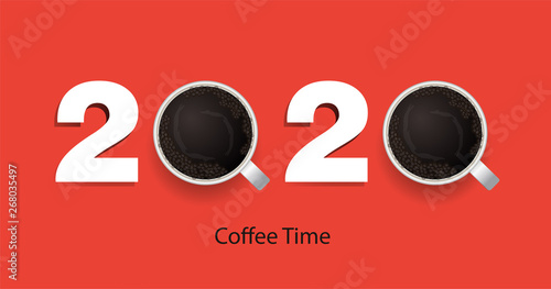 Coffee excellent drink always. Cool design. Colorful illustration