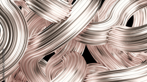 Beautiful silver background. 3d illustration, 3d rendering.
