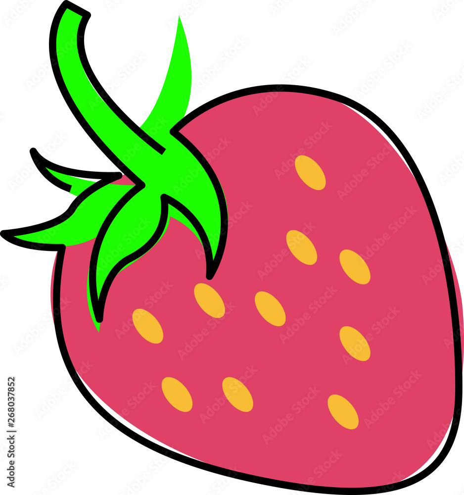 Single line strawberry icon. Minimal strawberry illustration. One line berry. Vector Single line strawberry icon. Minimal strawberry illustration. One line berry. Vector
