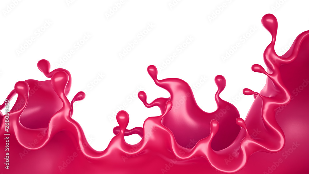 Splash of paint. 3d illustration, 3d rendering. Splash of paint. 3d illustration, 3d rendering.