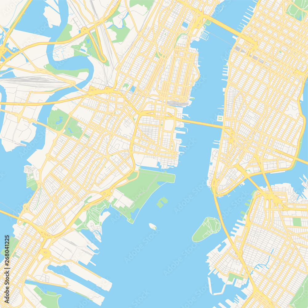 Empty vector map of Jersey City, New Jersey, USA