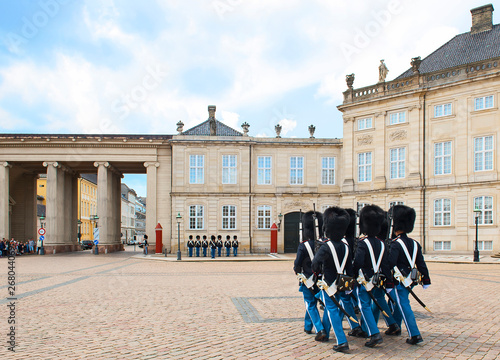 Royal Guard in Copenhagen in Denmark