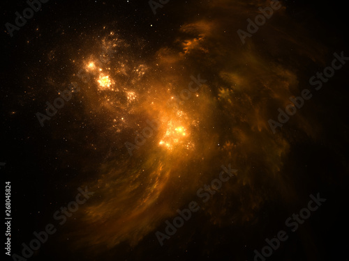 Vast interstellar deep space, starfield, stars and space dust scattered throughout the universe. Cosmic artwork. Distant swirling galaxies, glowing nebula cloud, astral artwork.