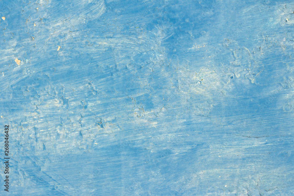 copyspace background texture blue paint with stains and popping in some places