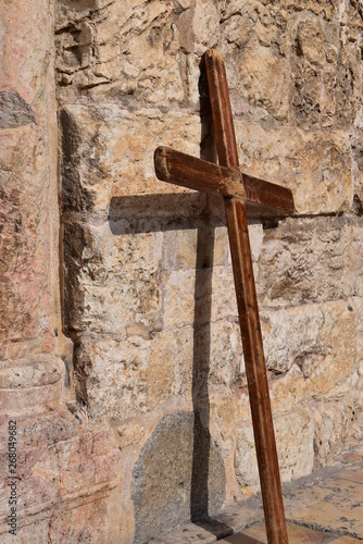 cross on the wall