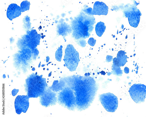 Seamless pattern with stains of paint. Watercolor paint. Stylish background.