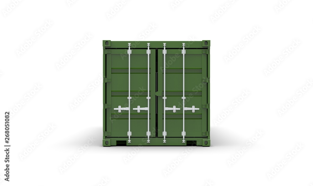 Container on White isolated Background 3D Rendering Container on White isolated Background 3D Rendering