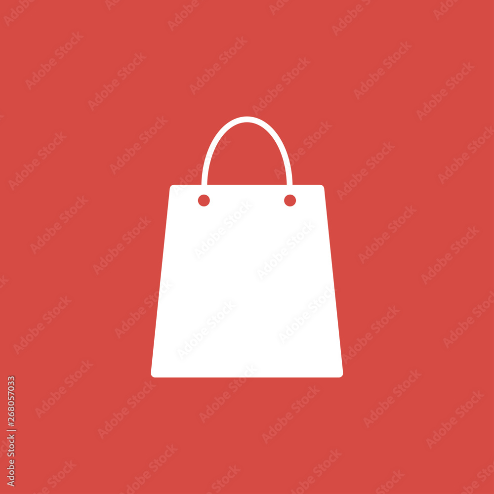 Shopping bag icon vector Shopping bag icon vector