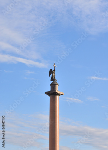 Alexander Column on sky background.