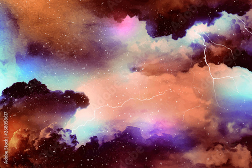 Space galaxy background