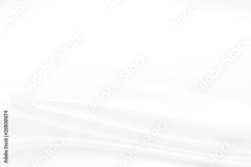 White silk fabric and cloth background abstract with soft waves.