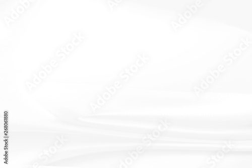 White silk fabric and cloth background abstract with soft waves. © suriyapong