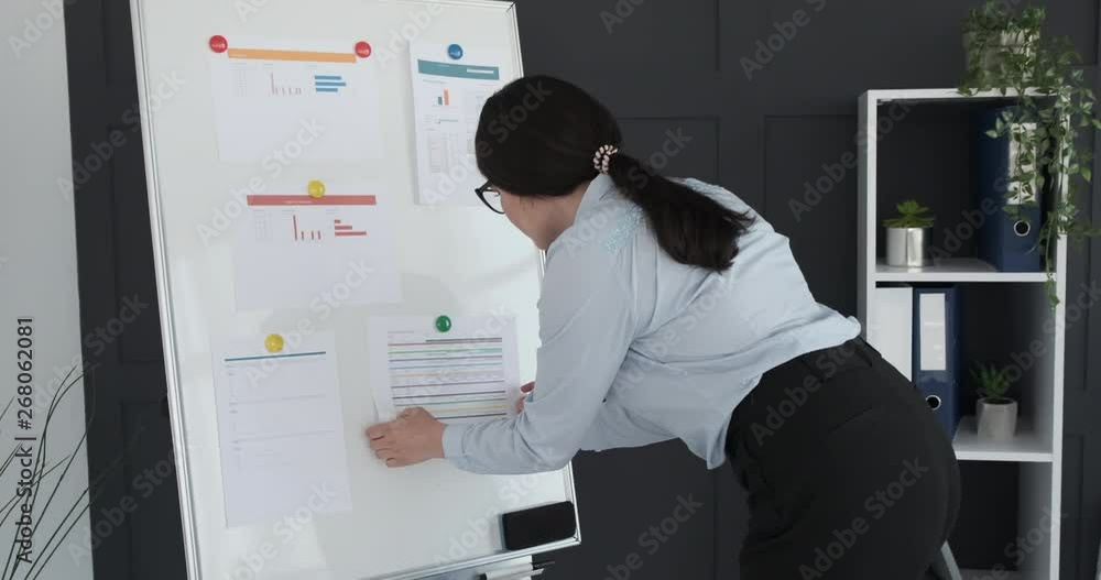 Businesswoman busy working at office