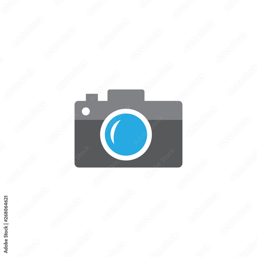 Icon camera vector. flat style design. Photo shooting. Vector illustration. Isolated antique camera Icon camera vector. flat style design. Photo shooting. Vector illustration. Isolated antique camera