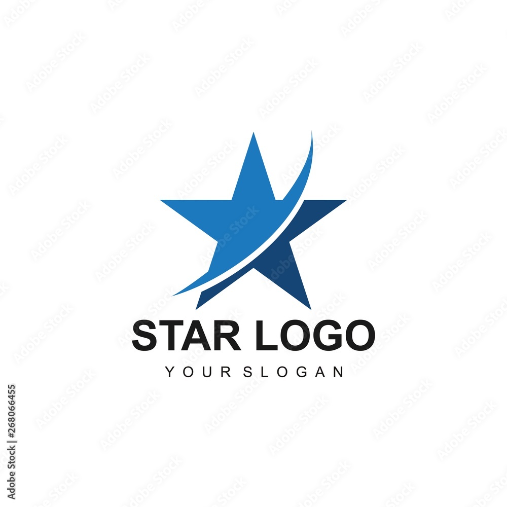 STAR LOGO TEMPLATE DESIGN VECTOR