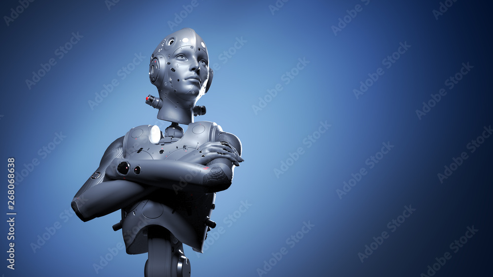 robot woman, sci-fi woman digital world of the future of neural networks and the artificial intelligence 3d render robot woman, sci-fi woman digital world of the future of neural networks and the artificial intelligence 3d render