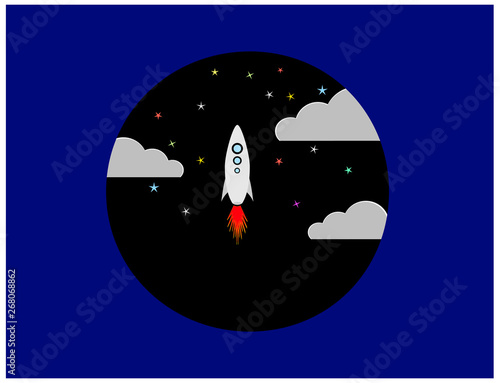 space shuttle launched to cosmic voyage