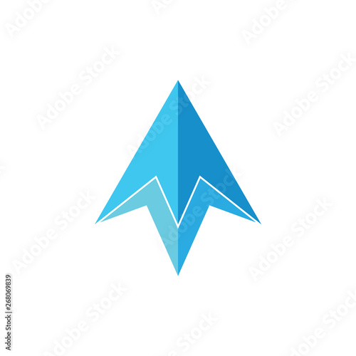 Free Download arrow geometric 3d logo vector - GFXLoad