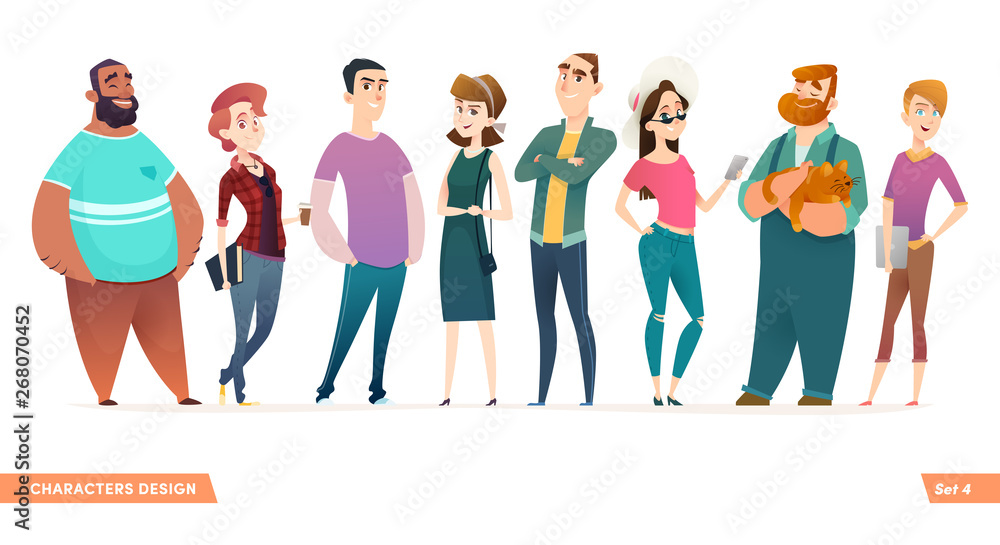 Obraz premium People group design collection