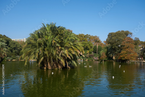 Ciutadella park - a park on the northeastern edge of Ciutat Vella district of Barcelona  Catalonia  Spain. 