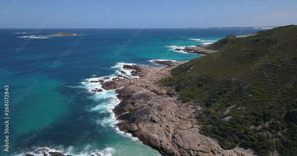Beautiful view over Australian coastline and cliffs (aerial view) Beautiful view over Australian coastline and cliffs (aerial view)