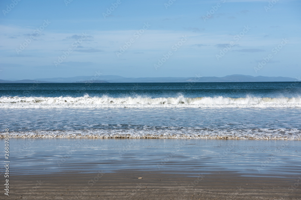 Waves at Five Mile beach, Tasmania