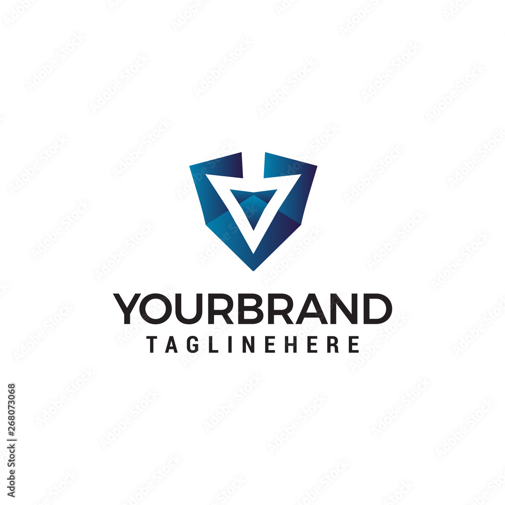 down arrow logo design concept template vector down arrow logo design concept template vector