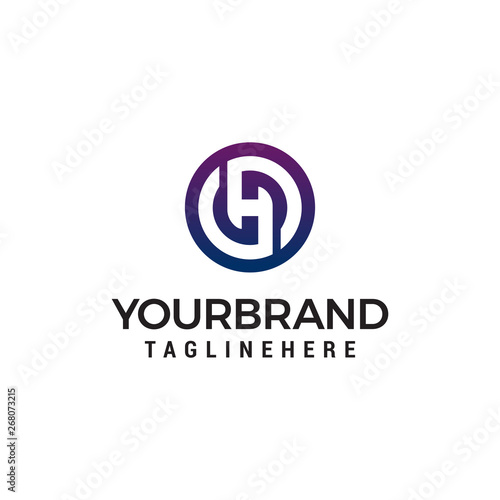 Free Download letter h logo design concept template vector - GFXLoad