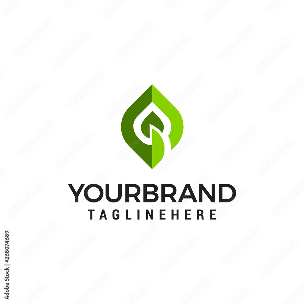 leaf logo design concept template vector leaf logo design concept template vector