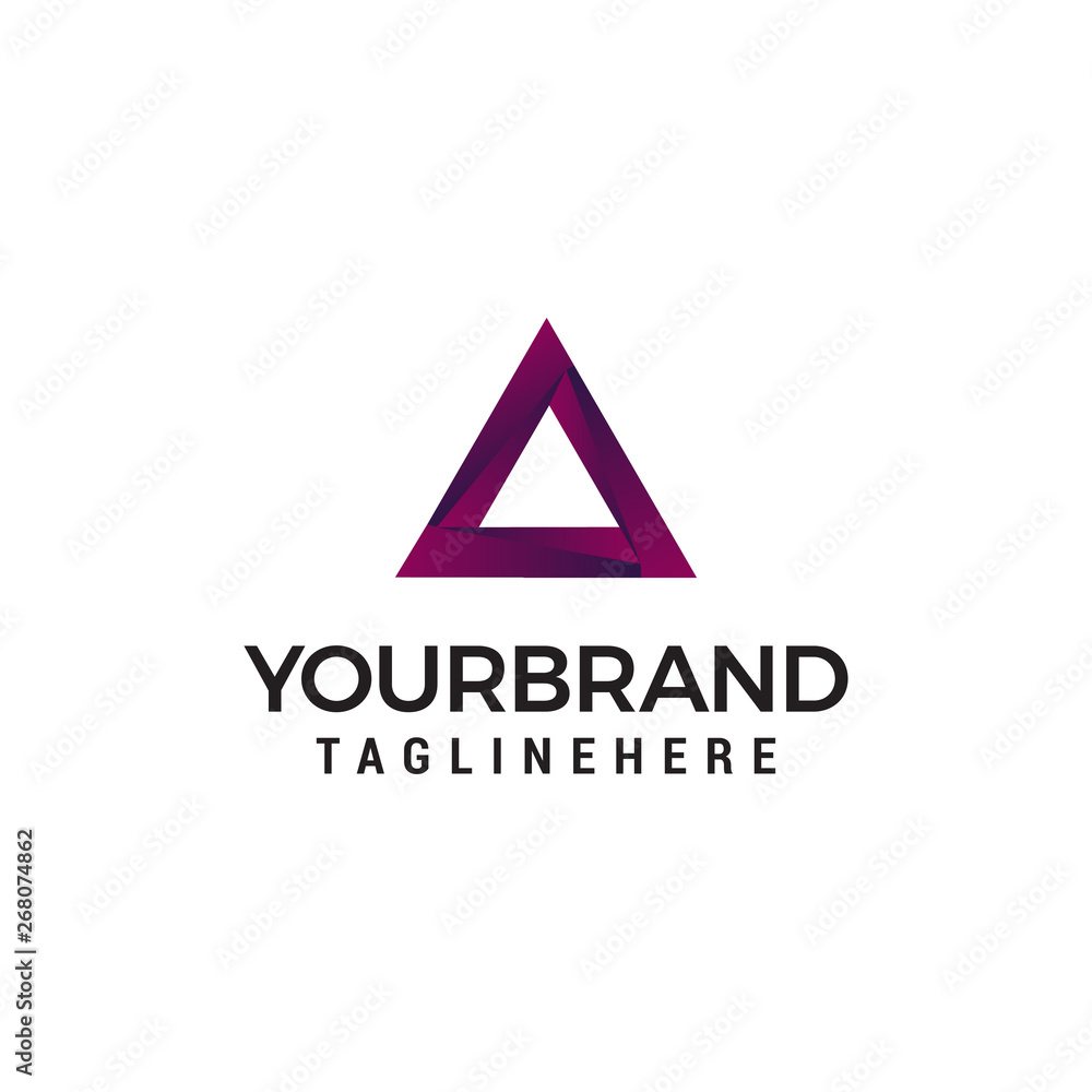 triangle logo design concept template vector triangle logo design concept template vector