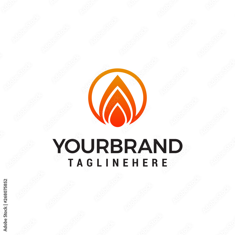 fire flame logo design concept template vector fire flame logo design concept template vector