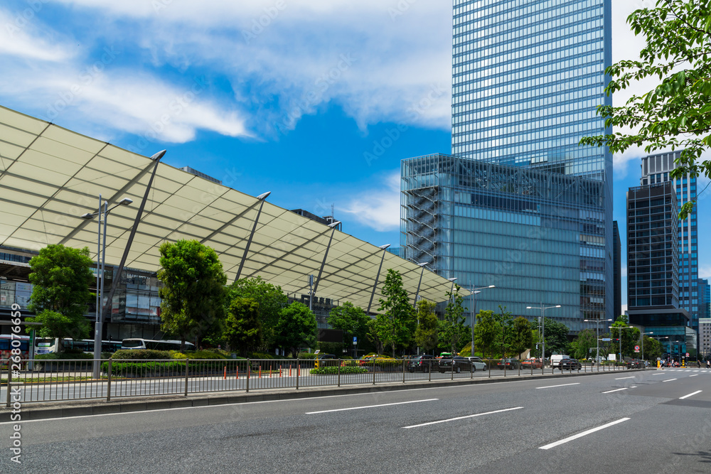 (東京都ｰ都市風景)東京駅八重洲口側の風景１