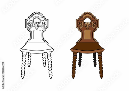 Wooden chair