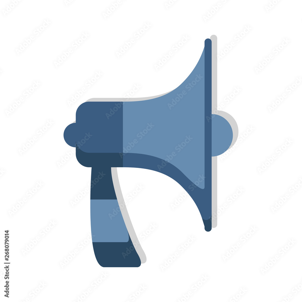 Megaphone, loudspeaker icon announcement speaker vector isolated